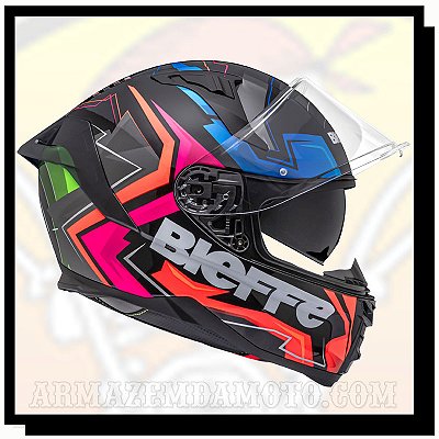CAPACETE BIEFFE B-FAST CLIMAX PRETO / COLOR