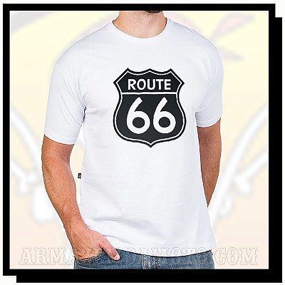 CAMISETA BRANCA ROTA 66