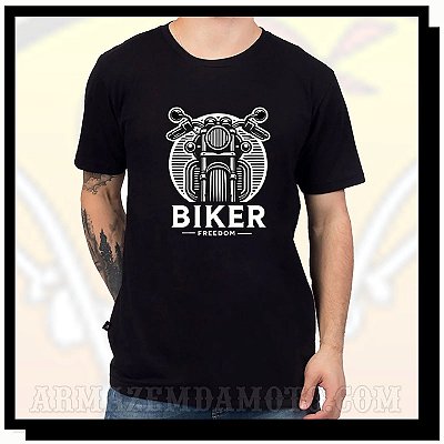CAMISETA BIKER FREEDOM PRETA