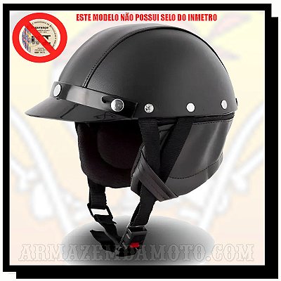CAPACETE VINTAGE TIPO COQUINHO (SEM SELO DO INMETRO)
