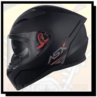 CAPACETE ASX CITY SV PRETO FOSCO
