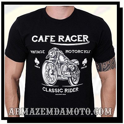 CAMISETA CAFE RACER MOTO VINTAGE CLASSIC RIDER