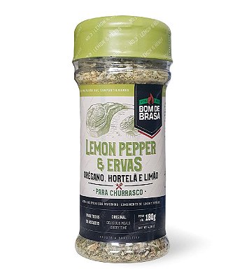 Original Lemon Pepper e Ervas Bom de Brasa 180g