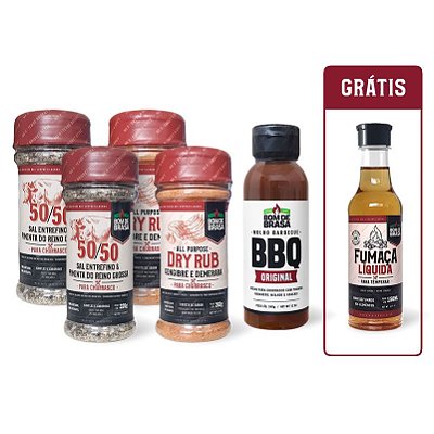 kit American BBQ + Ganhe 1 Fumaça Líquida