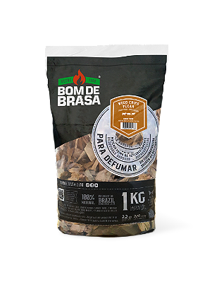 Wood Chips - Lascas para Defumação Bom de Brasa - Pecan 1 kg.