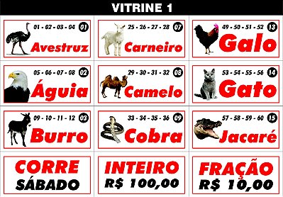 CRACHÁ DOS BICHOS - VITRINE 1 (foto)