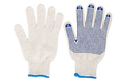 Luva Tricotada Pigmentada Branca