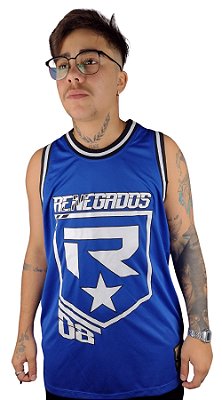 Regata Basquete Jersey Renegados Azul GG