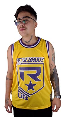 Regata Basquete Jersey Renegados Amarela