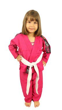 Kimono Infantil Reforçado Little Fly HeadCoach Rosa