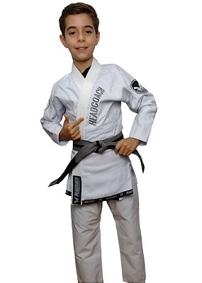 Kimono Jiu Jitsu Trançado Headcoach Atomic Infantil Branco