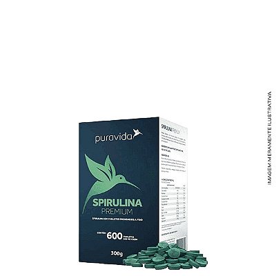 Spirulina Orgânica 200 Tabletes  -  Pura Vida