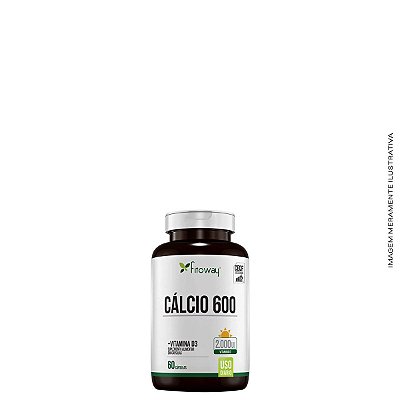 Cálcio 600 + D3 60 cáps – Fitoway Clean