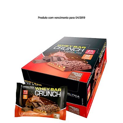 Whey Bar Crunch (Caixa com 8 unidades de 70g) - Probiótica