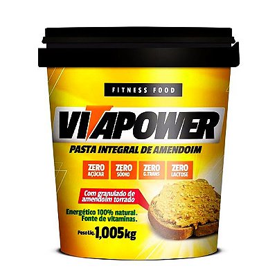 Pasta de Amendoim Integral Crocante - 1,005kg - Vita Power
