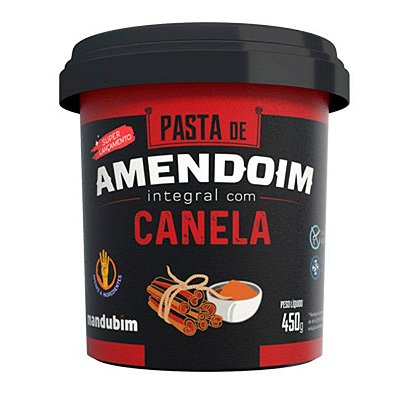 Pasta de Amendoim Com Canela - 450g - Mandubim