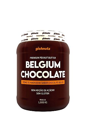 Creme de Amendoim Belgium Chocolate - 1kg Giohnutz