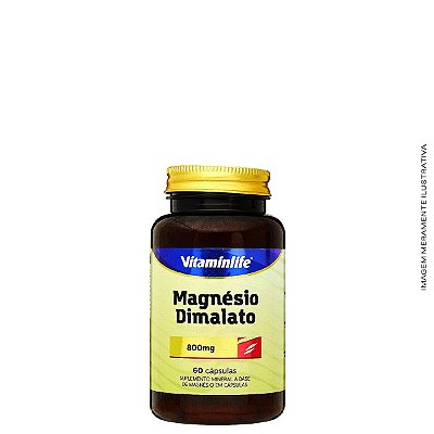 Magnésio Dimalato (60 caps) - Vitaminlife 
