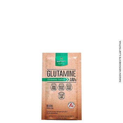 L-Glutamine Isolada Sachê 5g Glutamina - Nutrify 