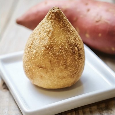 Coxinha fit de batata doce com frango - 150g