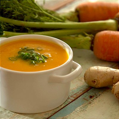Sopa detox de cenoura com gengibre - 400g