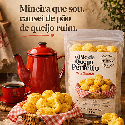 Pão de queijo cheiii de queijo