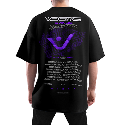 Camiseta Oversized Vegas 15 Anos (Edição Comemorativa) - Vegas