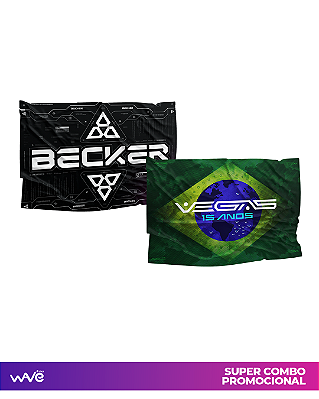 COMBO AMIGO BECKER & VEGAS - KIT BANDEIRAS