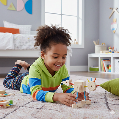 Edulig E.Mix Jeito de Bicho - madeira e plástico - 47 peças