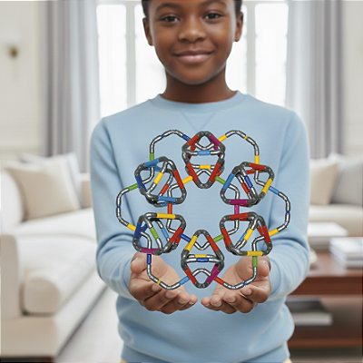 Edulig Triângulos & Varetas - 183 peças e conexões