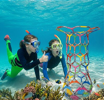 Edulig Puzzle Anêmona - 138 peças e conexões