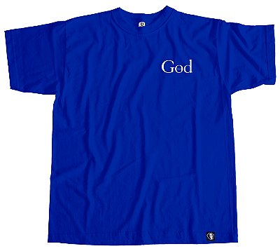 27. Camiseta Manga Curta Azul THANKS GOD PQ