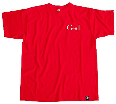 28. Camiseta Manga Curta Vermelha THANKS GOD PQ