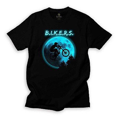Camiseta Bike Cool Tees Geek Ciclista Bicicleta Cinema Filmes ET Diferente