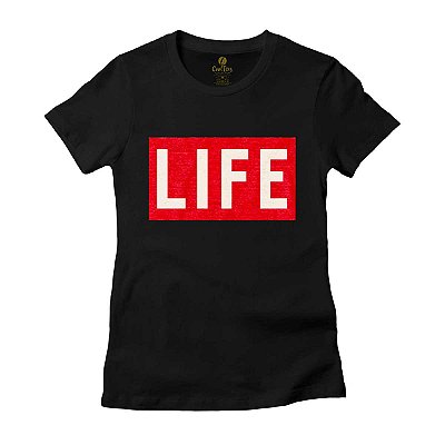 Camiseta Feminina Geek Cool Tees Revista Life Magazine