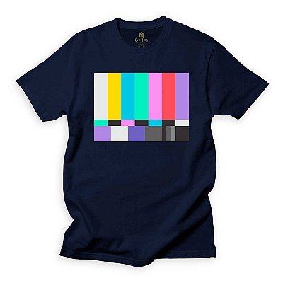 Camiseta Geek Cool Tees Series Sinal TV Cores