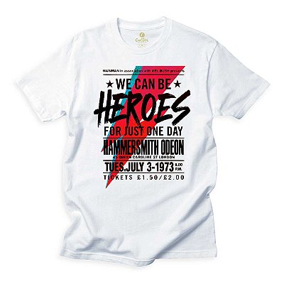 Camiseta Rock Cool Tees Poster Bandas Herói Criativas