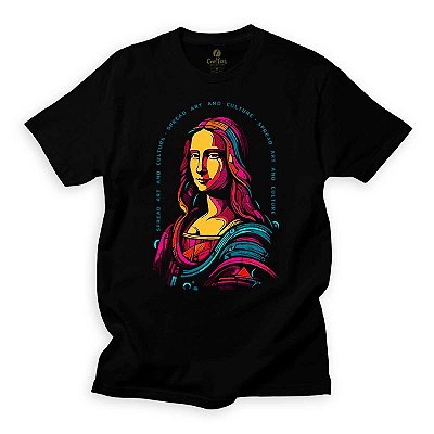 Camiseta Arte Cool Tees Mona Lisa Pop