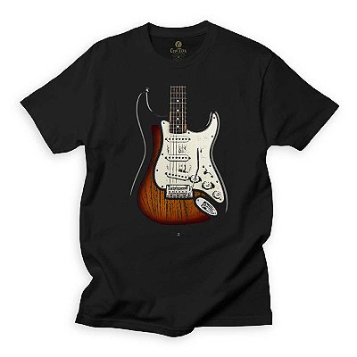 Camiseta Guitarra Cool Tees Guitarrista Classico Diferente FS