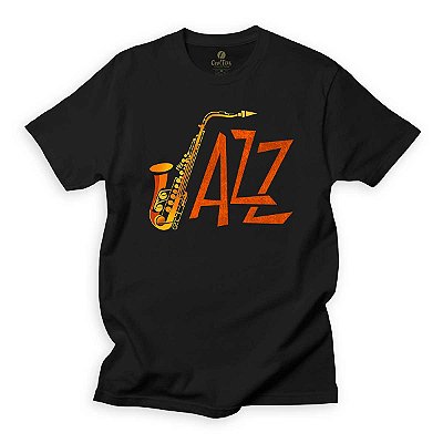 Camiseta Musica Cool Tees Sax Jazz Diferente