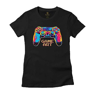 Camiseta Feminina Cool Tees Geek Game Pop Art