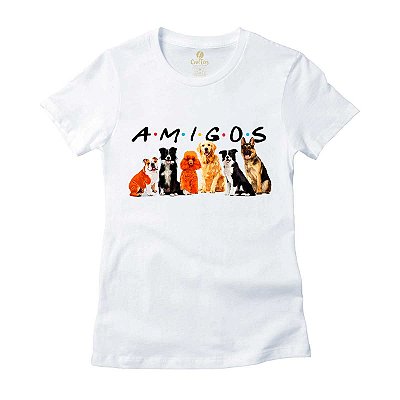 Camiseta Feminina Filmes e Series Cool Tees Cães Amigos