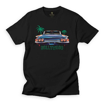 Camiseta Cinema e Filmes Classicos Cool Tees Carro Conversivel Hollywood Diferente