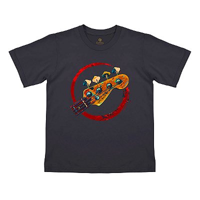 Camiseta Infantil Guitarra Baixo Cool Tees Guitarrista Pop Arte Diferente