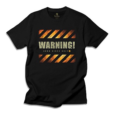 Camiseta Ciclistas Cool Tees Ciclovia Warning Good Vibes