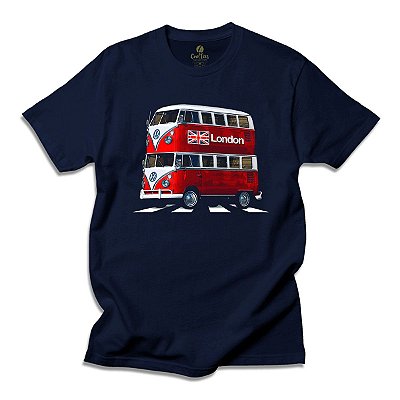 Camiseta Arte e Cultura Cool Tees Kombi Londres Diferente