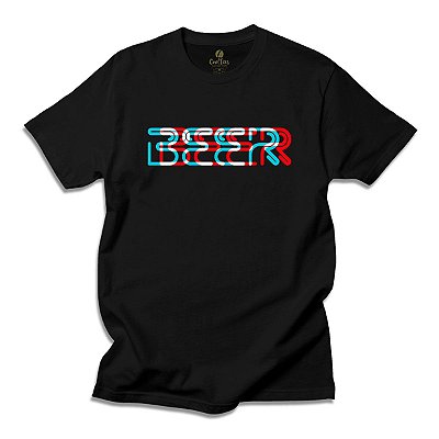 Camiseta Criativa Cool Tees Cervejas Beer Neon