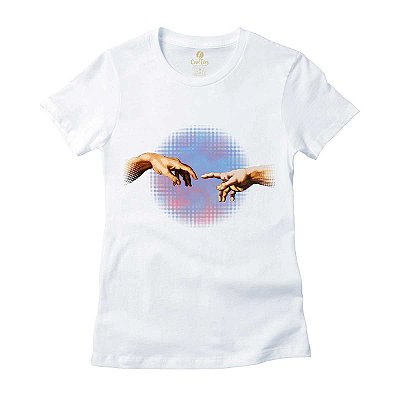 Camiseta Feminina Cool Tees Arte e Cultura Michelangelo