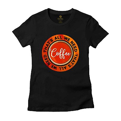Camiseta Feminina Cool Tees Café Lovers
