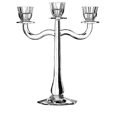 CANDELABRO DE CRISTAL NACHTMANN RAVELLO 30 CM - 3 VELAS